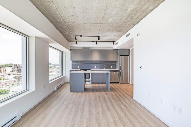 3 1/2 dans un projet locatif moderne à Place Gare Viger 3