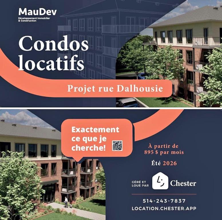 🏡 LOGEMENTS NEUFS À LOUER – HUNTINGDON | 3 1/2, 4 1/2, 5 1/2 | DÈS 895$ | SEPT. 2026 — photo 1