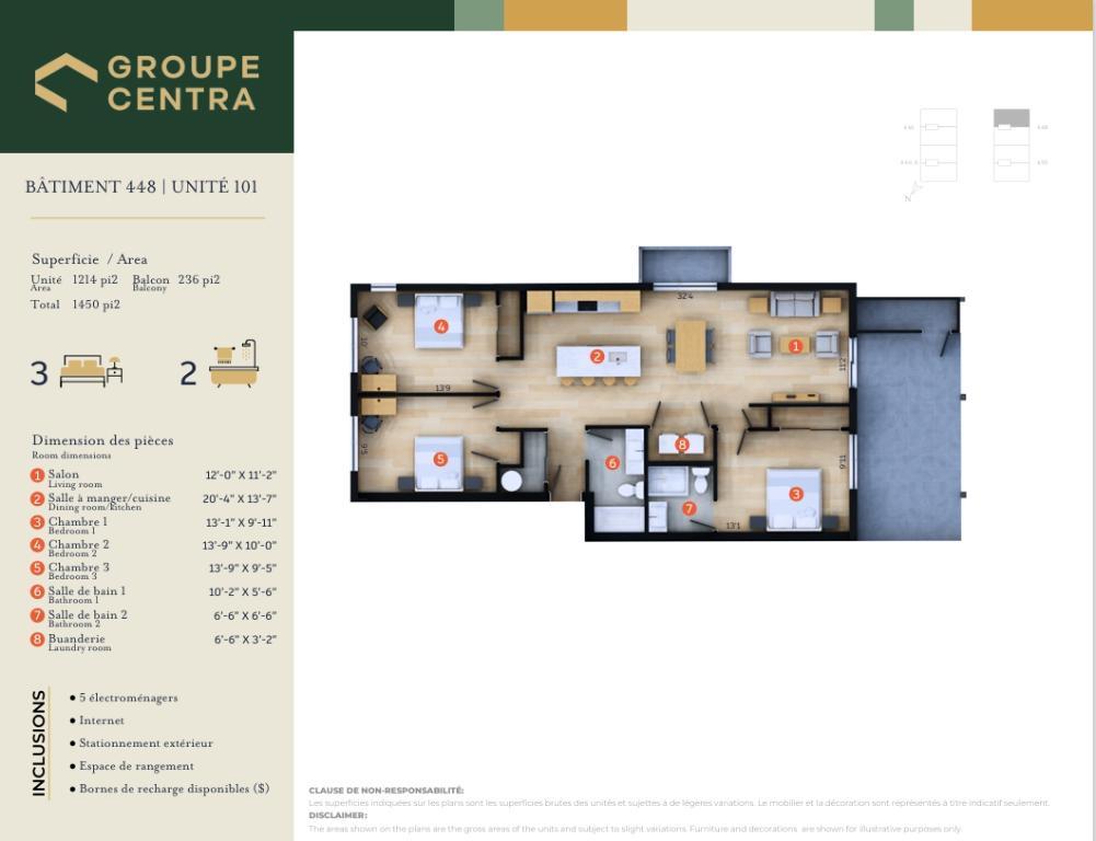 Promo limitée! 5 ½ moderne à Deux-Montagnes 2
