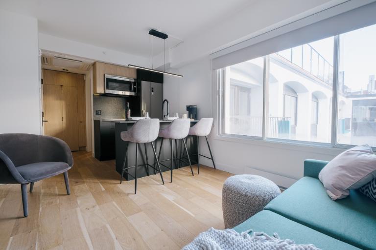 Loft studio entièrement meublé à louer Saint-Jean-Baptiste juillet 2026