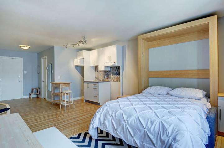 Loft studio entièrement meublé à louer Vieux-Québec décembre 2026