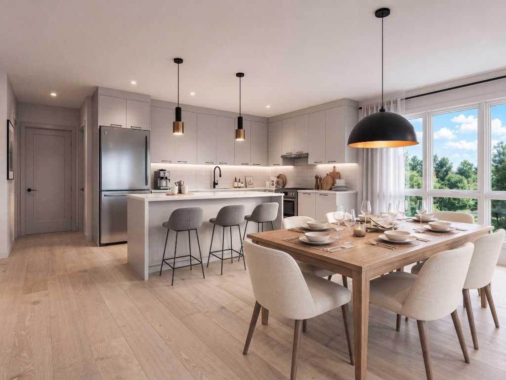 4 1/2 + espace bureau/détente à louer à Bromont 3