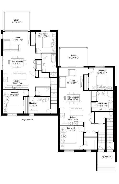 4 1/2 + espace bureau/détente à louer à Bromont 5