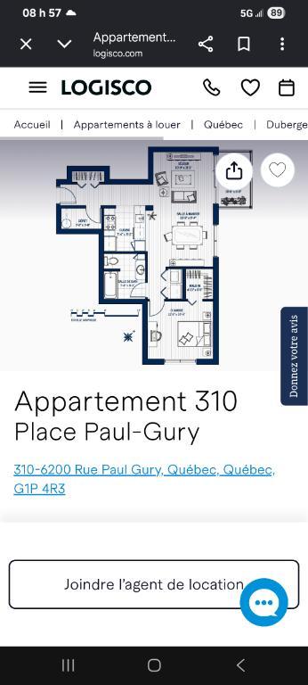 3 et 1/2 à louer 5