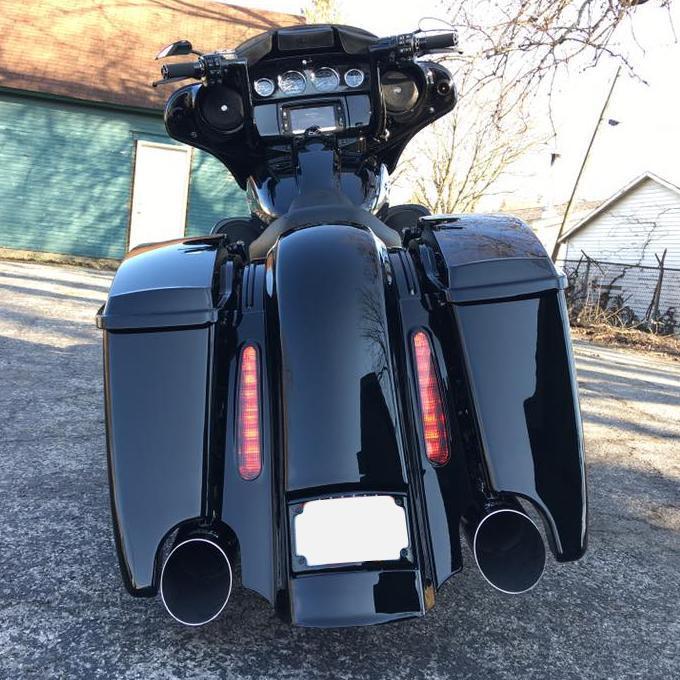 Extension De Garde-boue Arrière Pour Harley-Davidson Touring Street Glide FLHX 2014-2021 - Métal, Allongée - 7