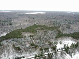 St-Lucien (Centre-du-Québec) : Terre à bois de 19 acres avec droit de construction, plantations, ruisseau, sentiers