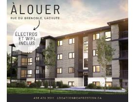 MOIS GRATUIT - LACHUTE 5½ SEMI-MEUBLÉ À LOUER - 1ER JUILLET