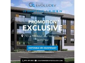Le Saint-Paul II-IV | Appartements 3, 4, 5 1/2, Saint-Paul