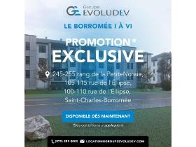Le Borromée I-IV | 3-4-5 1/2 neufs à louer, SCB