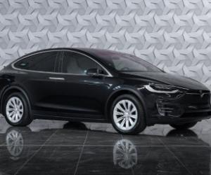 Tesla Model+X 90D 413Kms AWD Cuir Blanc Toit Pano Nav 5pass, 2017
