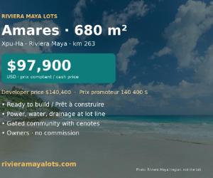 Terrain / Lot 680 m² Riviera Maya, Mexique - 97 900 $ US — photo 1